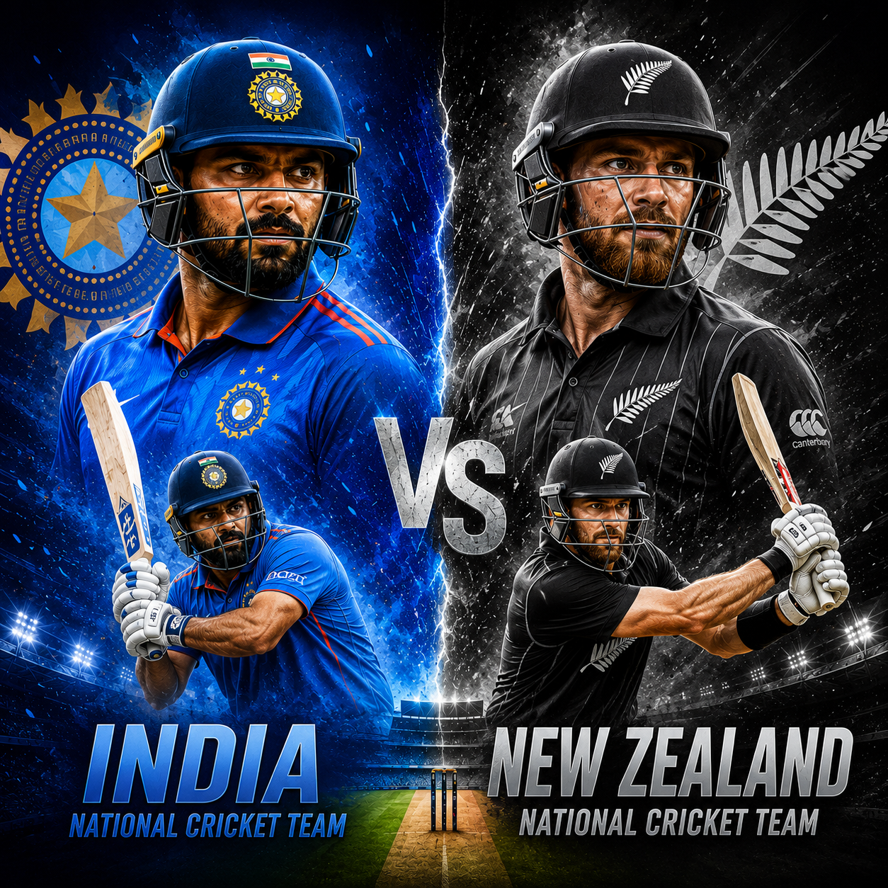 India National Cricket Team Vs New Zealand National Cricket Team Match Scorecard