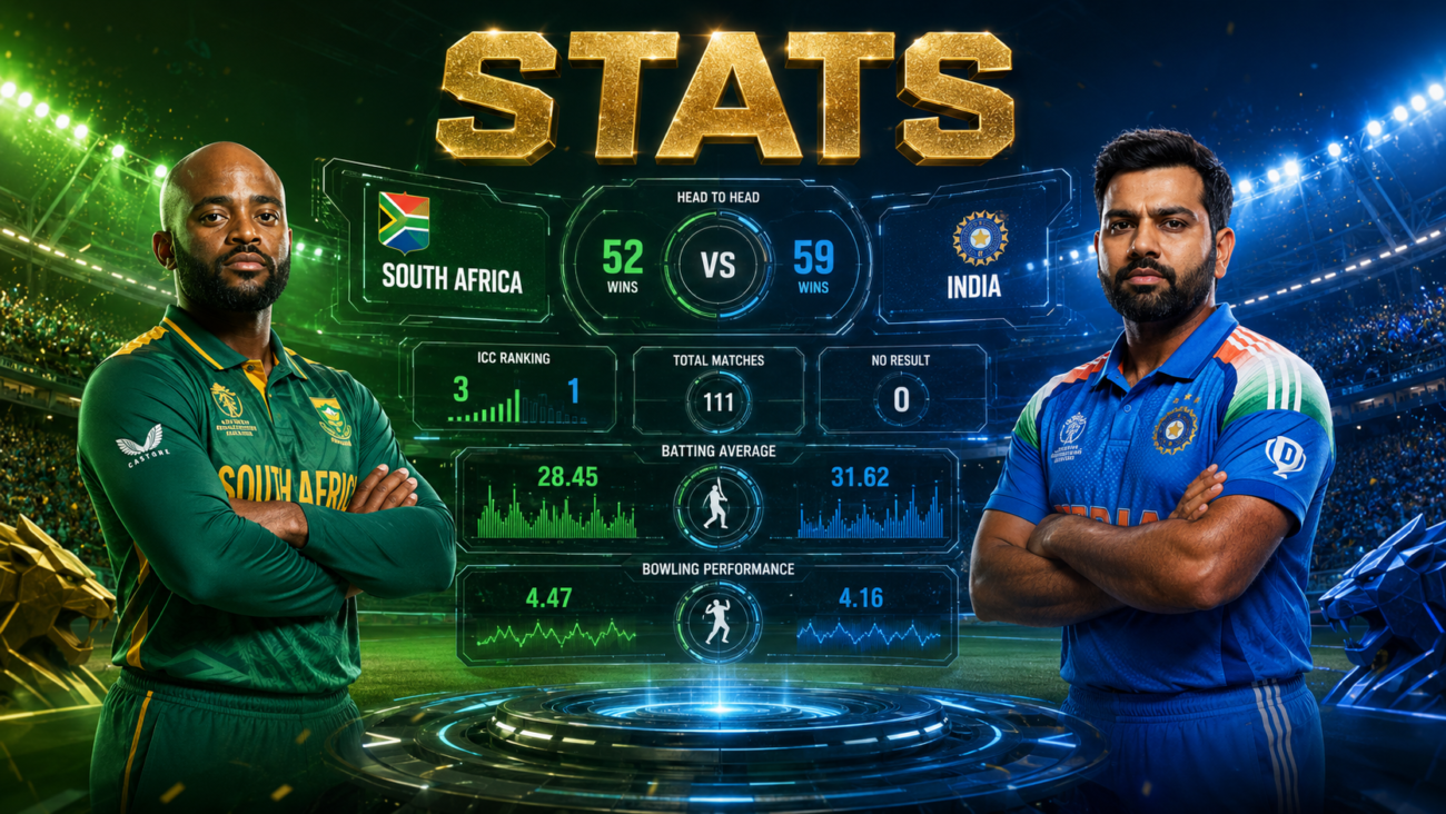 South Africa National Cricket Team Vs India National Cricket Team Stats