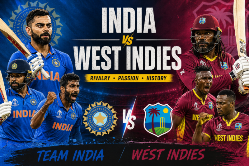 India National Cricket Team Vs West Indies Cricket Team Players