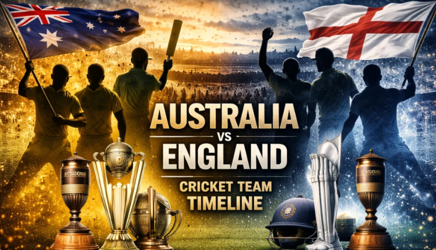 Australian Men's Cricket Team Vs England Cricket Team Timeline