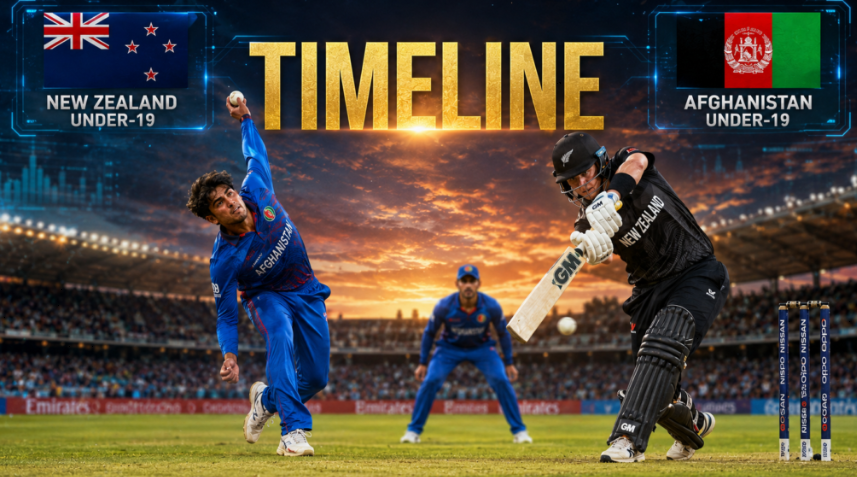 New Zealand National Under-19 Cricket Team Vs Afghanistan National Under-19 Cricket Team Timeline
