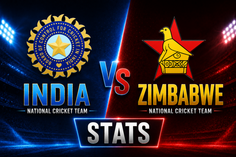 India National Cricket Team Vs Zimbabwe National Cricket Team Stats