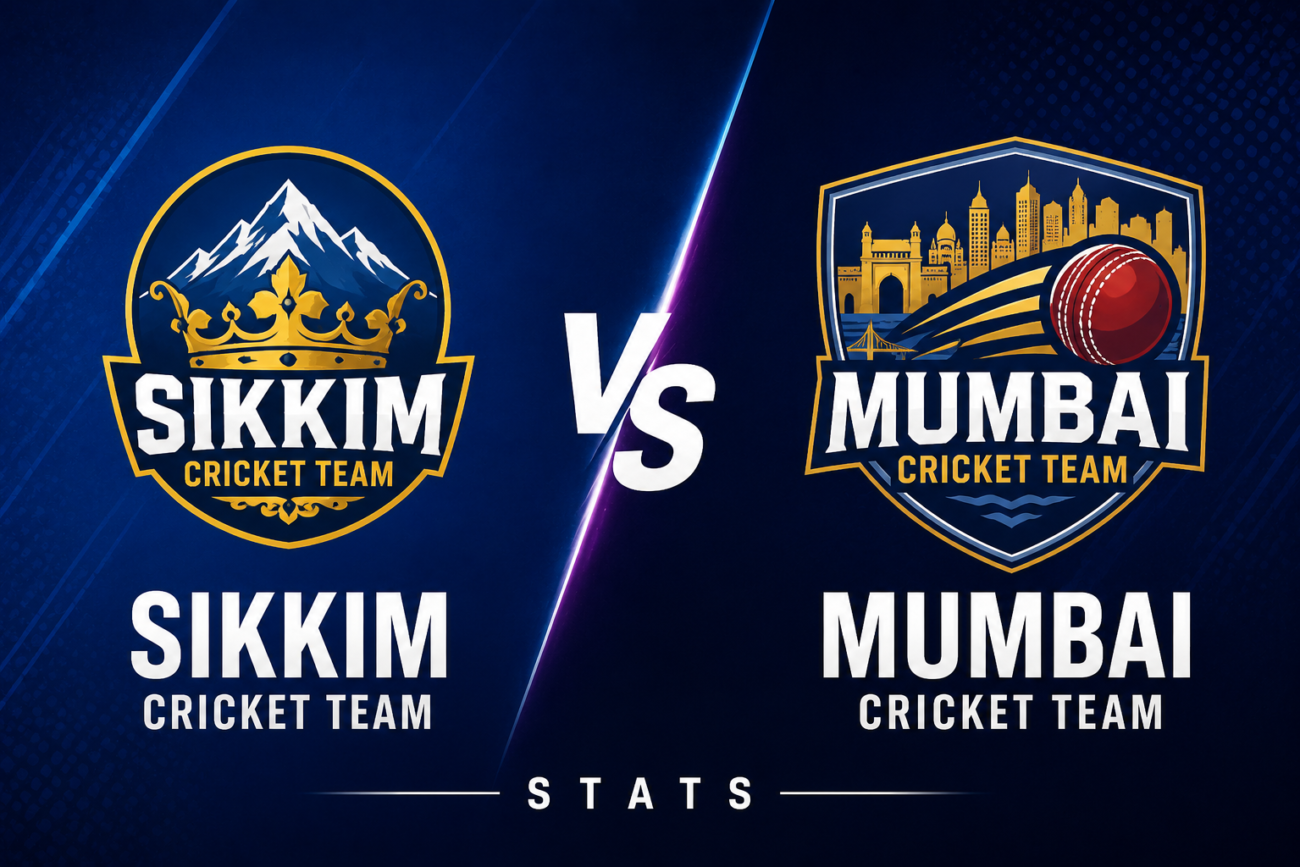 Sikkim Cricket Team Vs Mumbai Cricket Team Stats