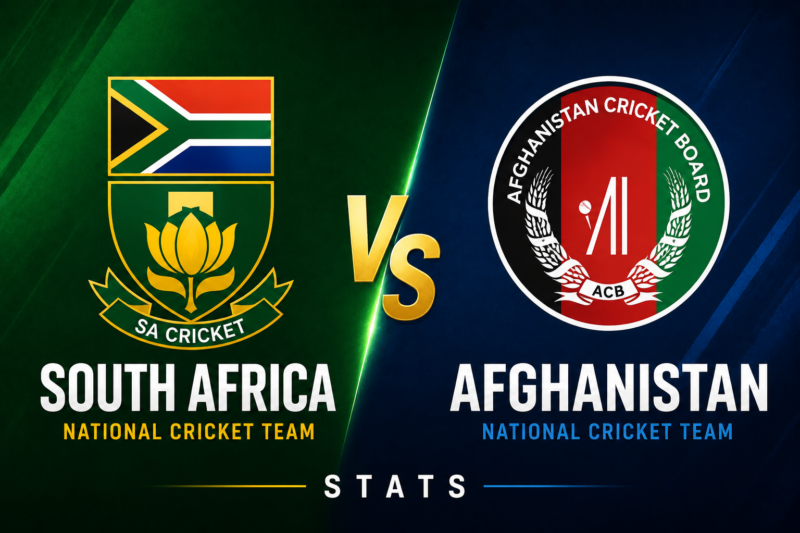 South Africa National Cricket Team Vs Afghanistan National Cricket Team Stats