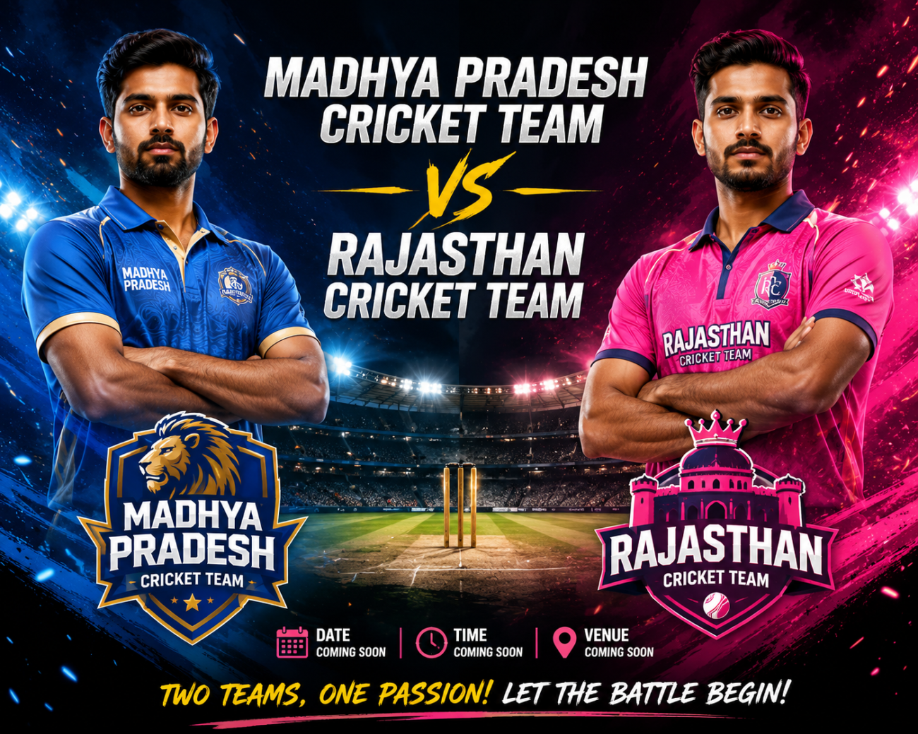 Madhya Pradesh Cricket Team Vs Rajasthan Cricket Team Players