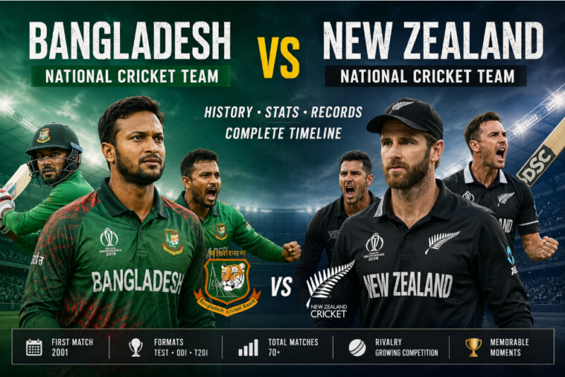 Bangladesh national cricket team vs New Zealand national cricket team timeline: 9 Historic Moments & Complete Epic Analysis