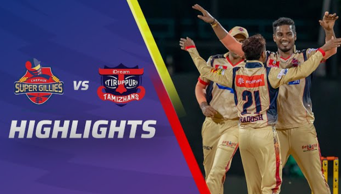 Idream Tiruppur Tamizhans Vs Chepauk Super Gillies Match Scorecard