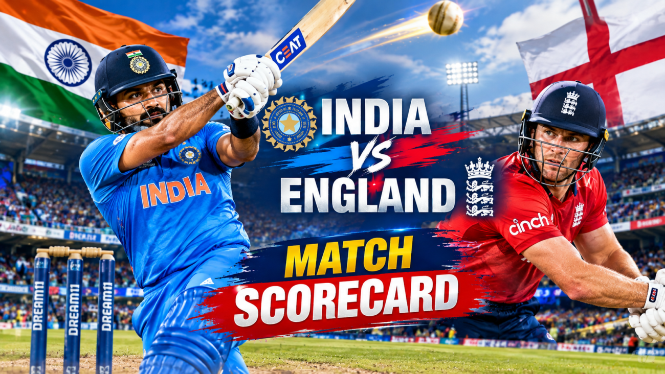 India National Cricket Team Vs England Cricket Team Match Scorecard